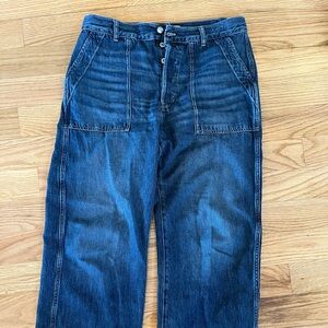 Women's madewell low slug baggy Jeans